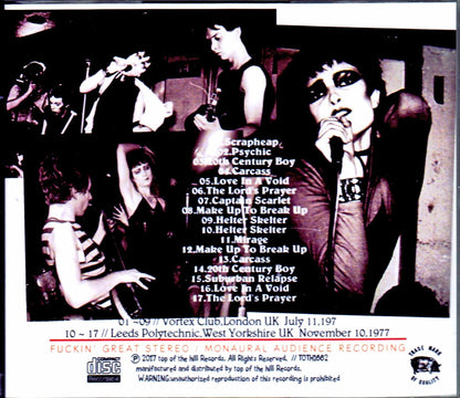 Siouxsie and the Banshees/London,UK 1977 & more