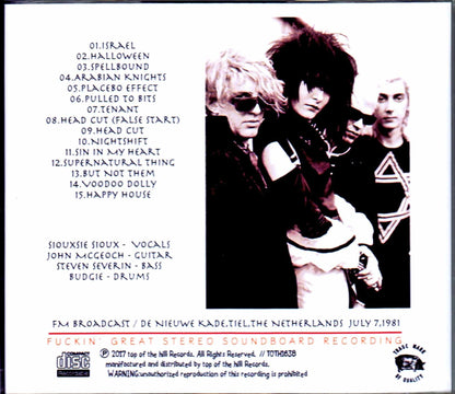Siouxsie and the Banshees/Netherlands 1981