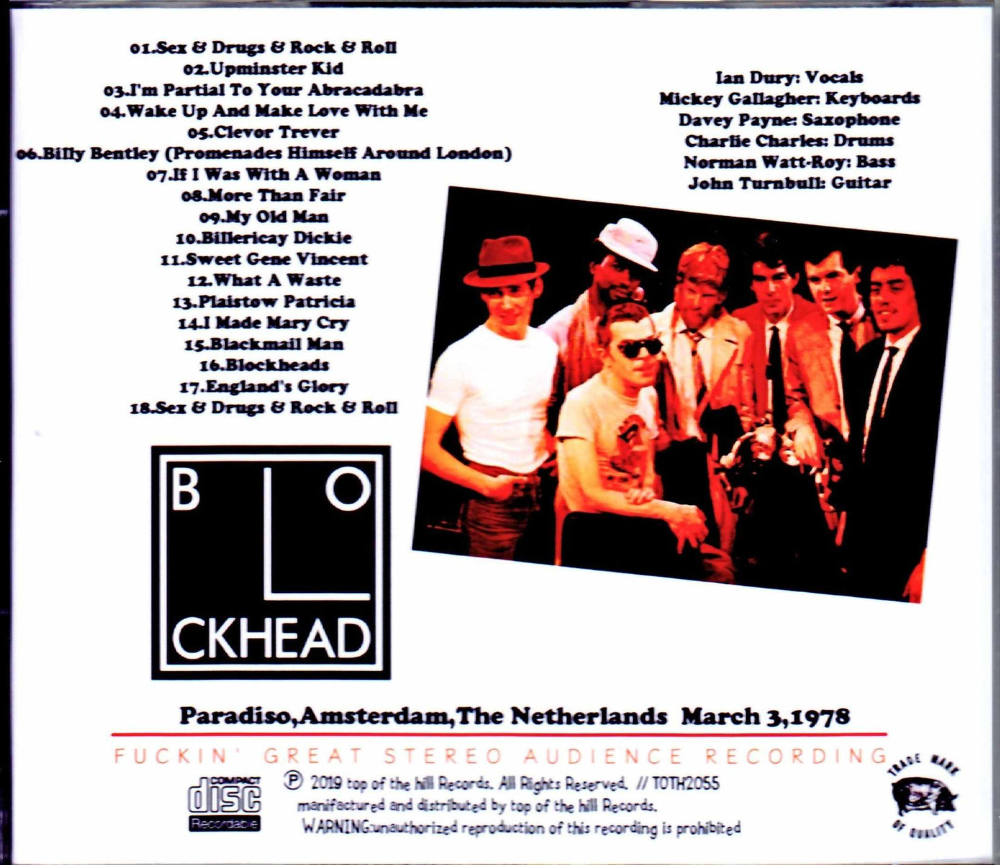 Ian Dury & the Blockheads/Netherlands 1978 Complete