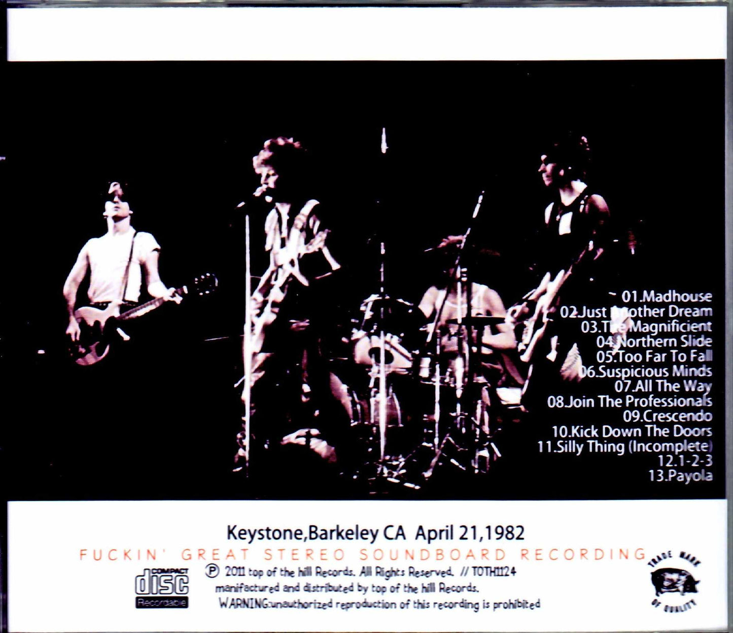 Professionals/CA, USA 1982