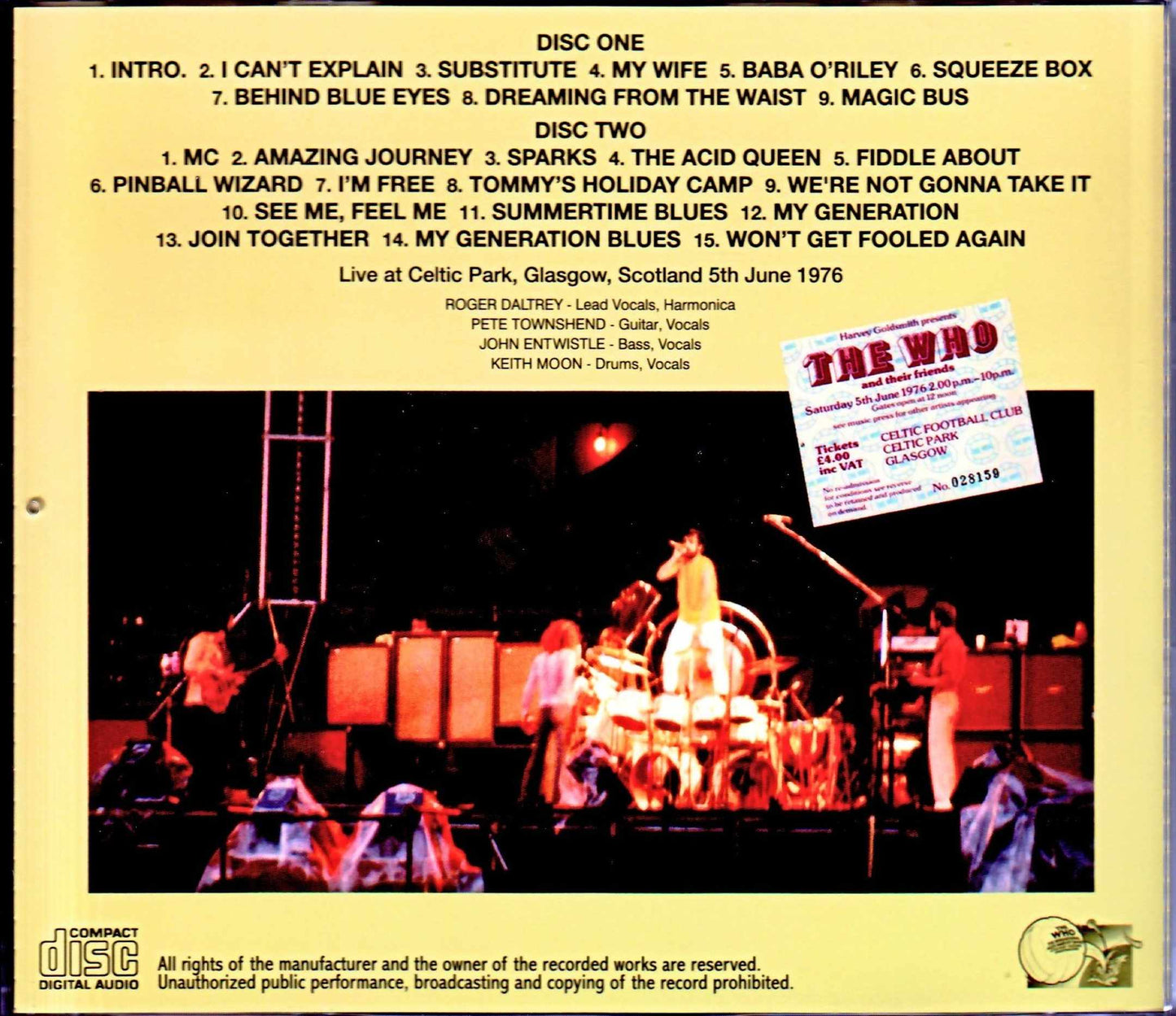 The Who/Scotland,UK 1976
