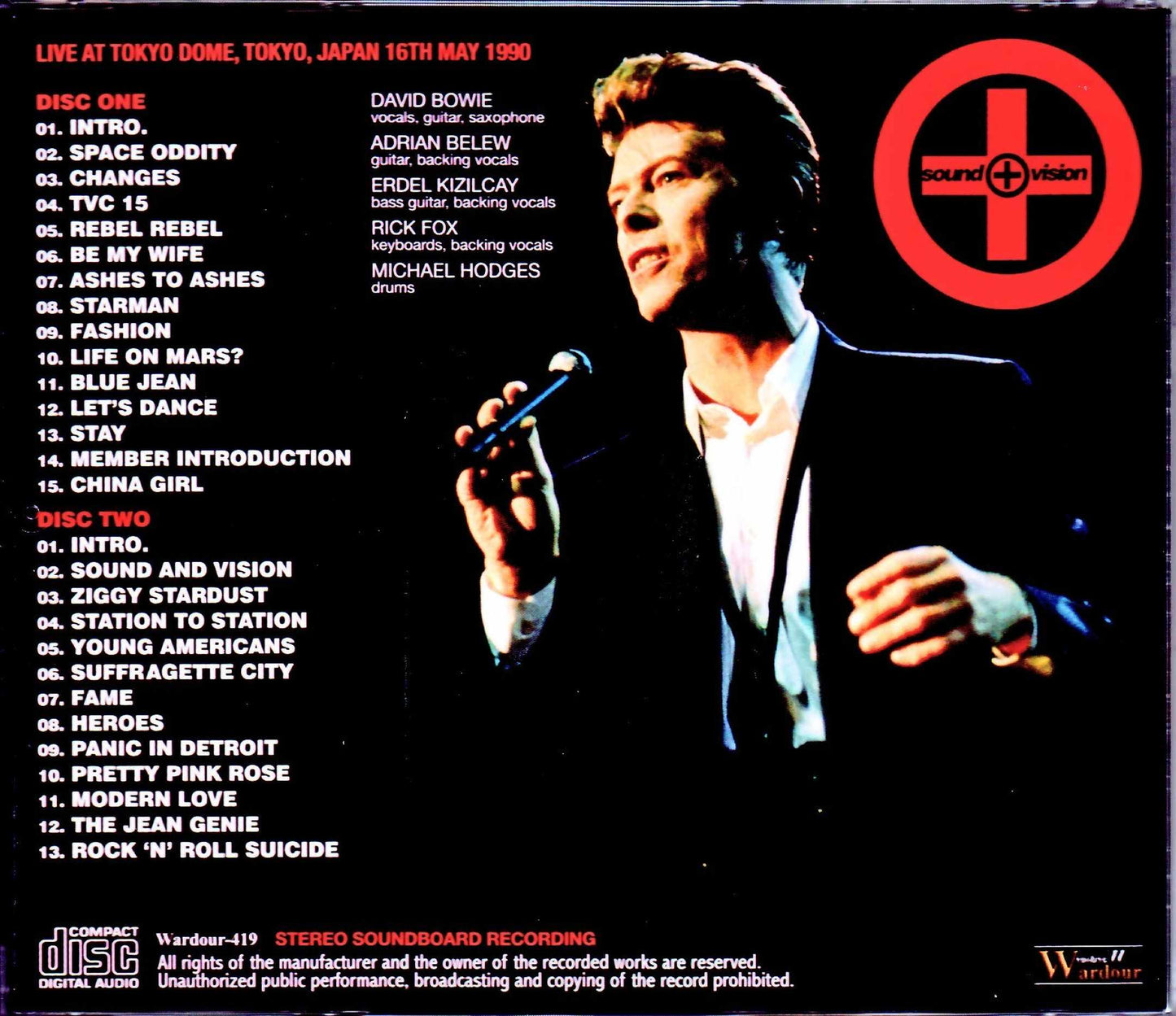 David Bowie/Tokyo,Japan 1990 Pre-FM Master