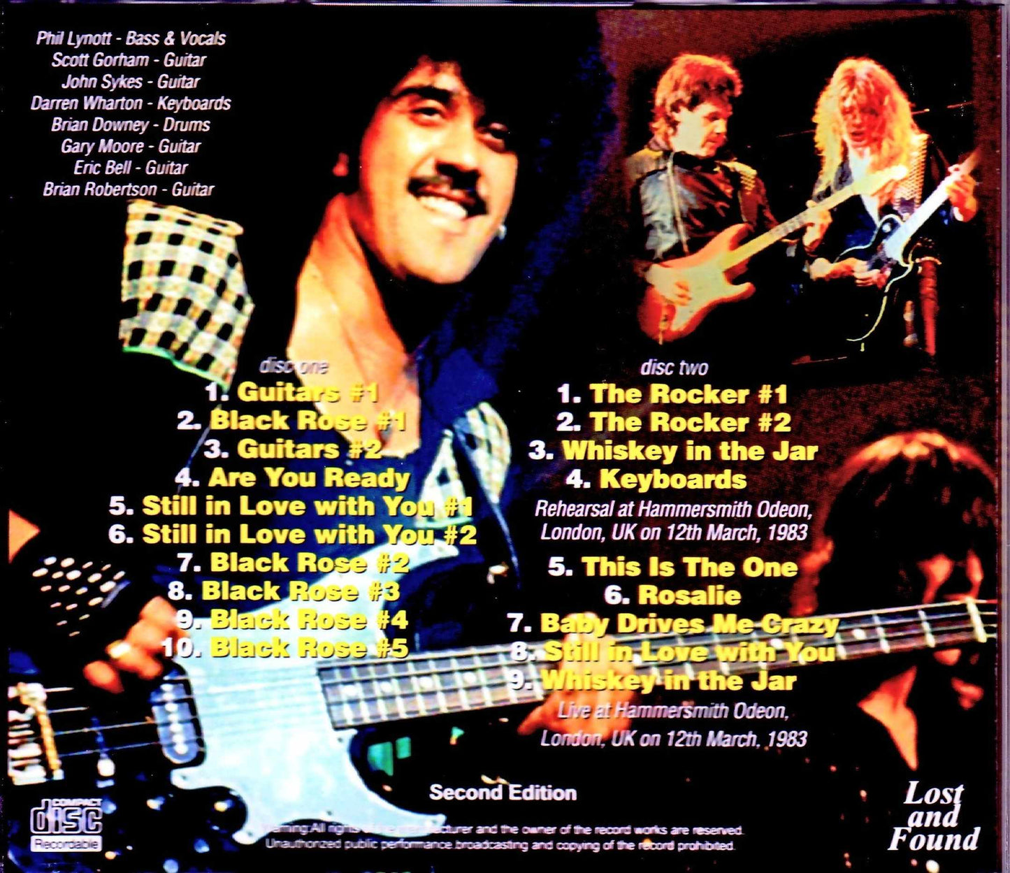 Thin Lizzy/London,UK 1983 Rehearsals