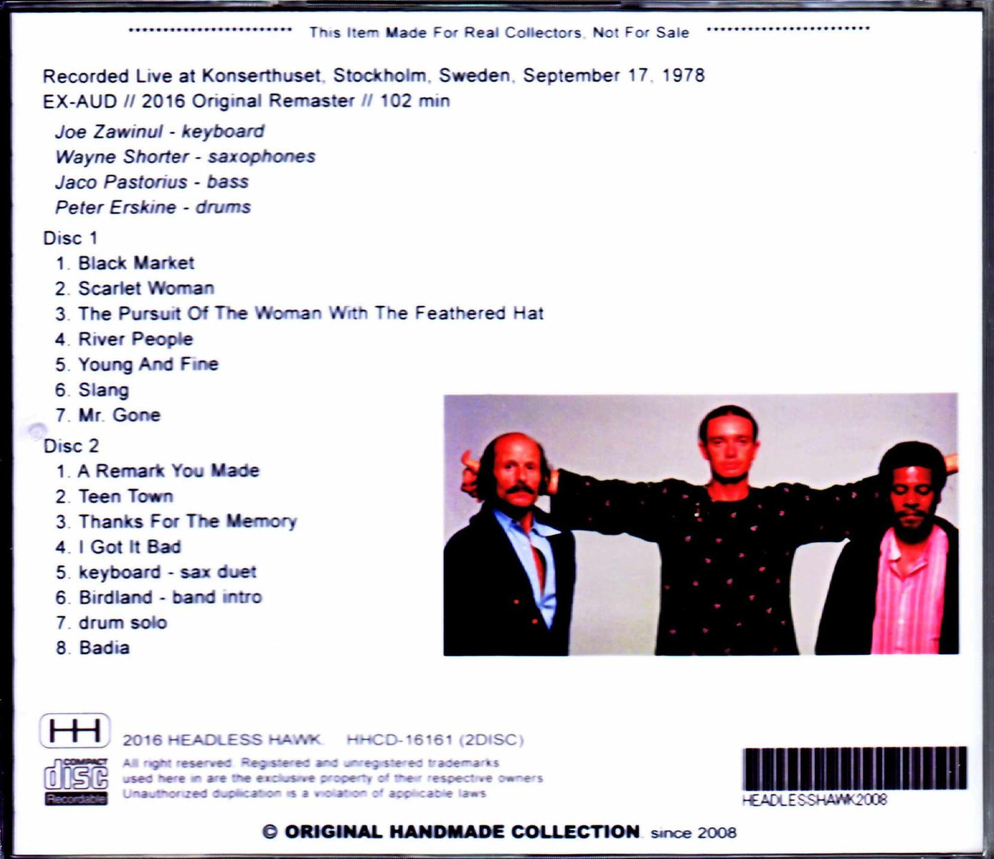 Weather Report/Sweden 1978