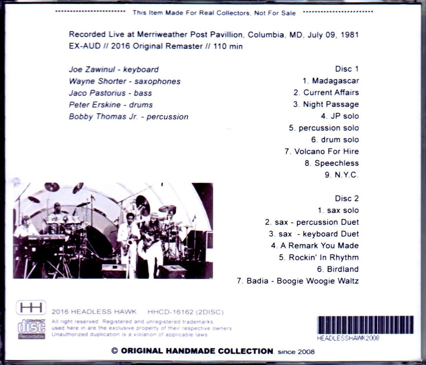 Weather Report/MD, USA 1981