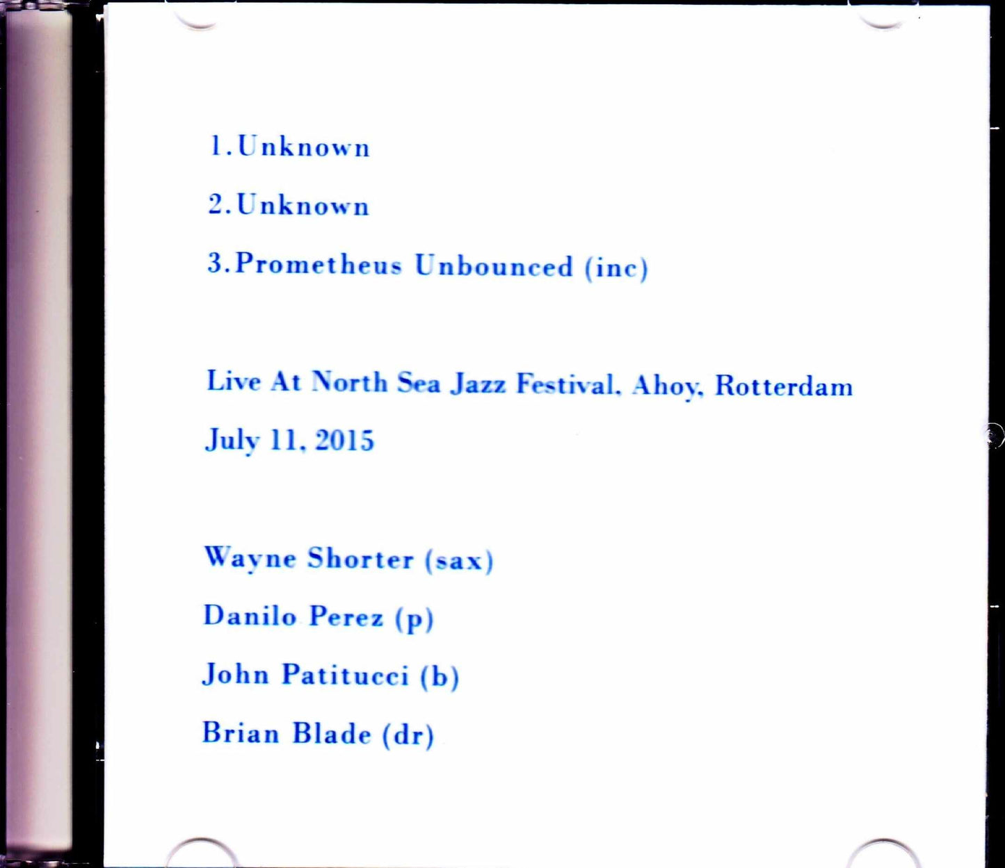 Wayne Shorter Quartet/Netherlands 2015