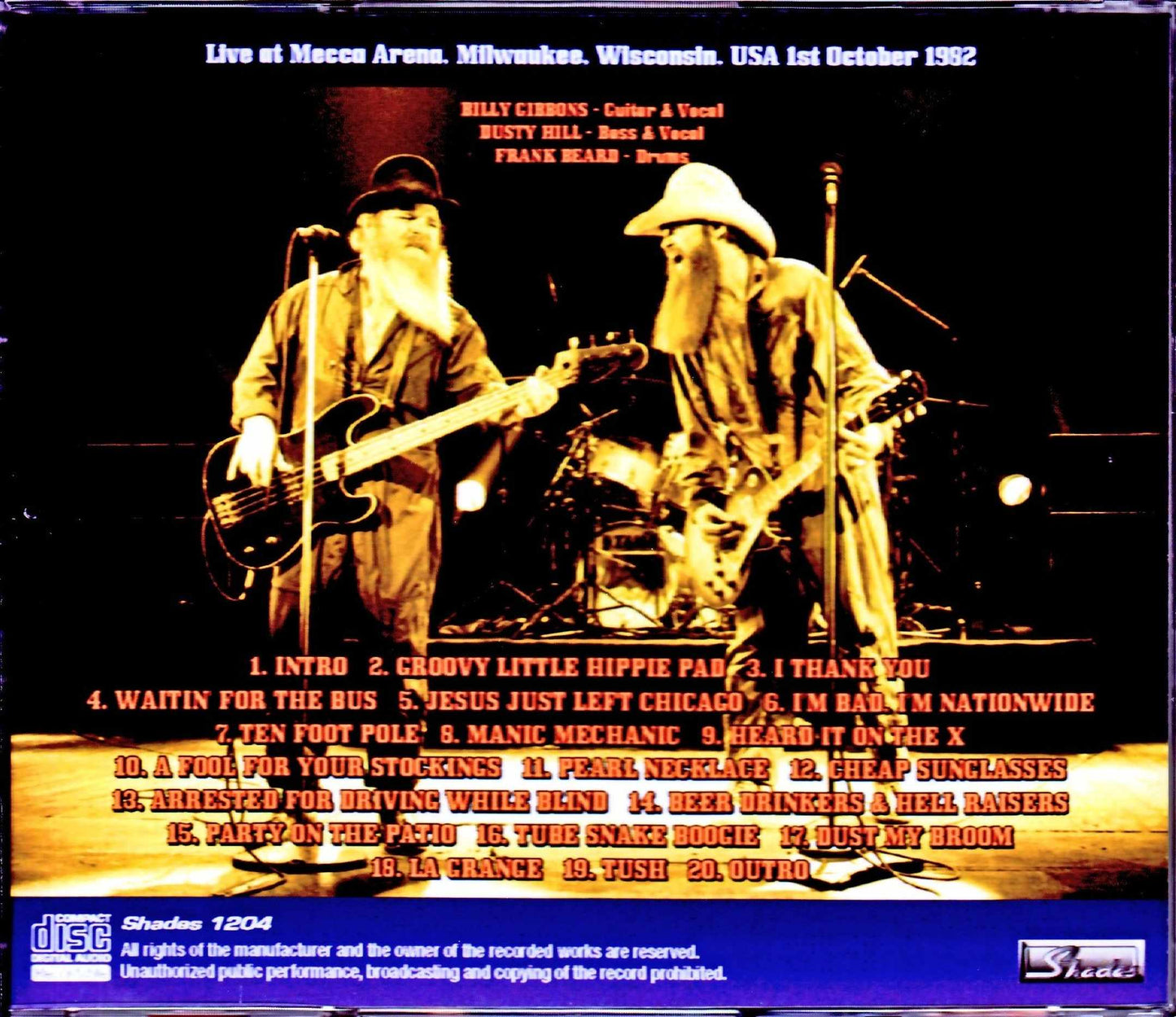 ZZ Top/WI, USA 1982