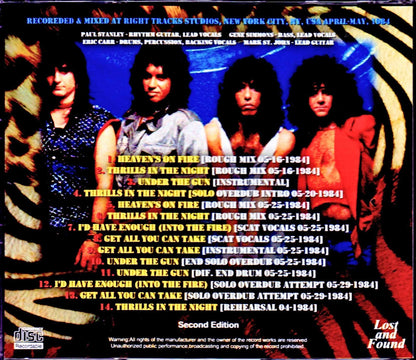 Kiss/Animalize Studio Session NY,USA 1984