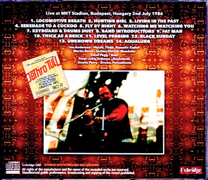 Jethro Tull/Hungary 7.2.1986