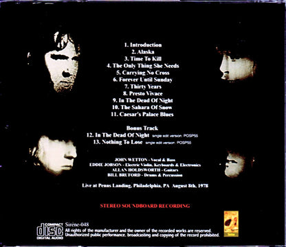 U.K. Allan Holdsworth,John Wetton/PA,USA 1978 & more