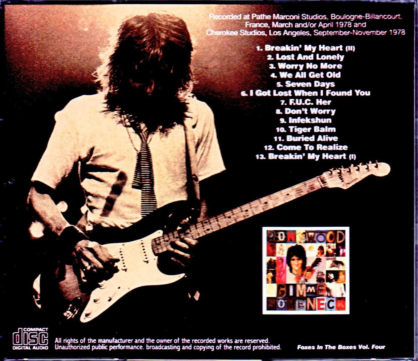 Ron Wood/Gimme Some Neck Rough Mixes, Early Versions & Outtakes