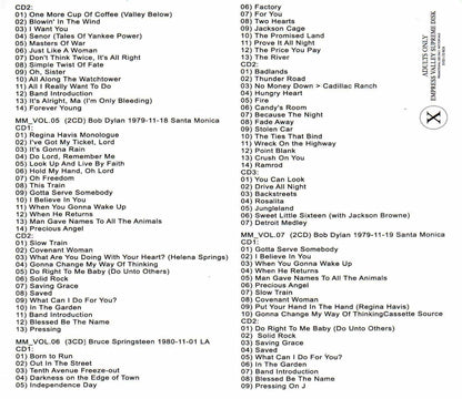 Bob Dylan,Bruce Springsteen/Mike Millard Recording History Vol.1