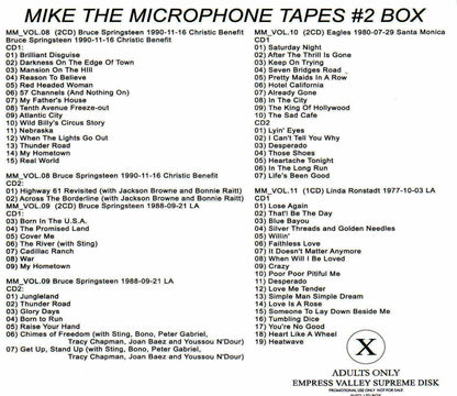 Bob Dylan, Bruce Springsteen, Eagles, Linda Ronstadt, Jethro Tull Faces, Peter Gabriel, Jackson Browne/Mike Millard Recording History Vol.2