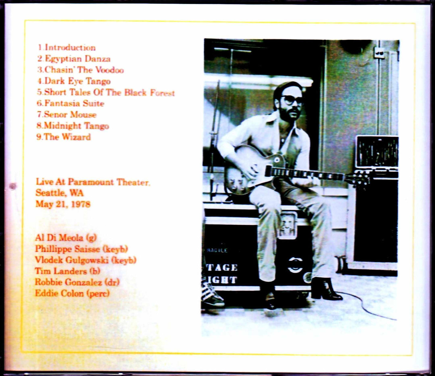 Al Di Meola/WA,USA 1978