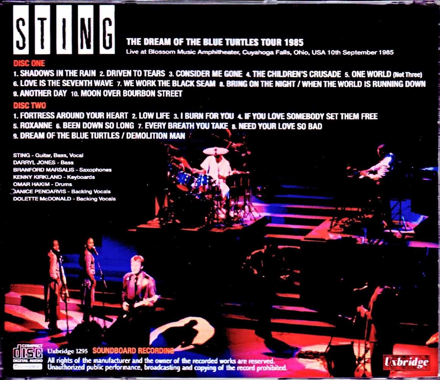 Sting/OH, USA 1985
