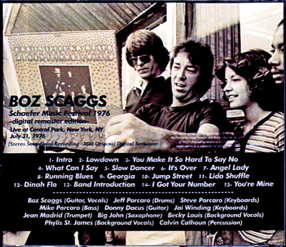 Boz Scaggs/NY,USA 1976 Digital Remastered