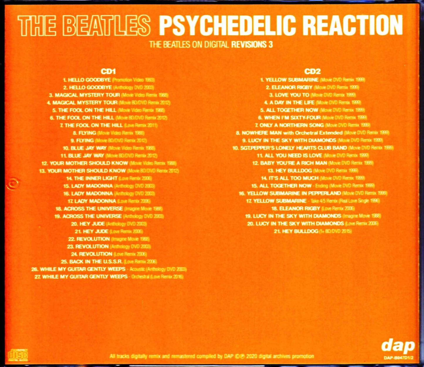 Beatles/Psychedelic Reaction Digital Revisions 3