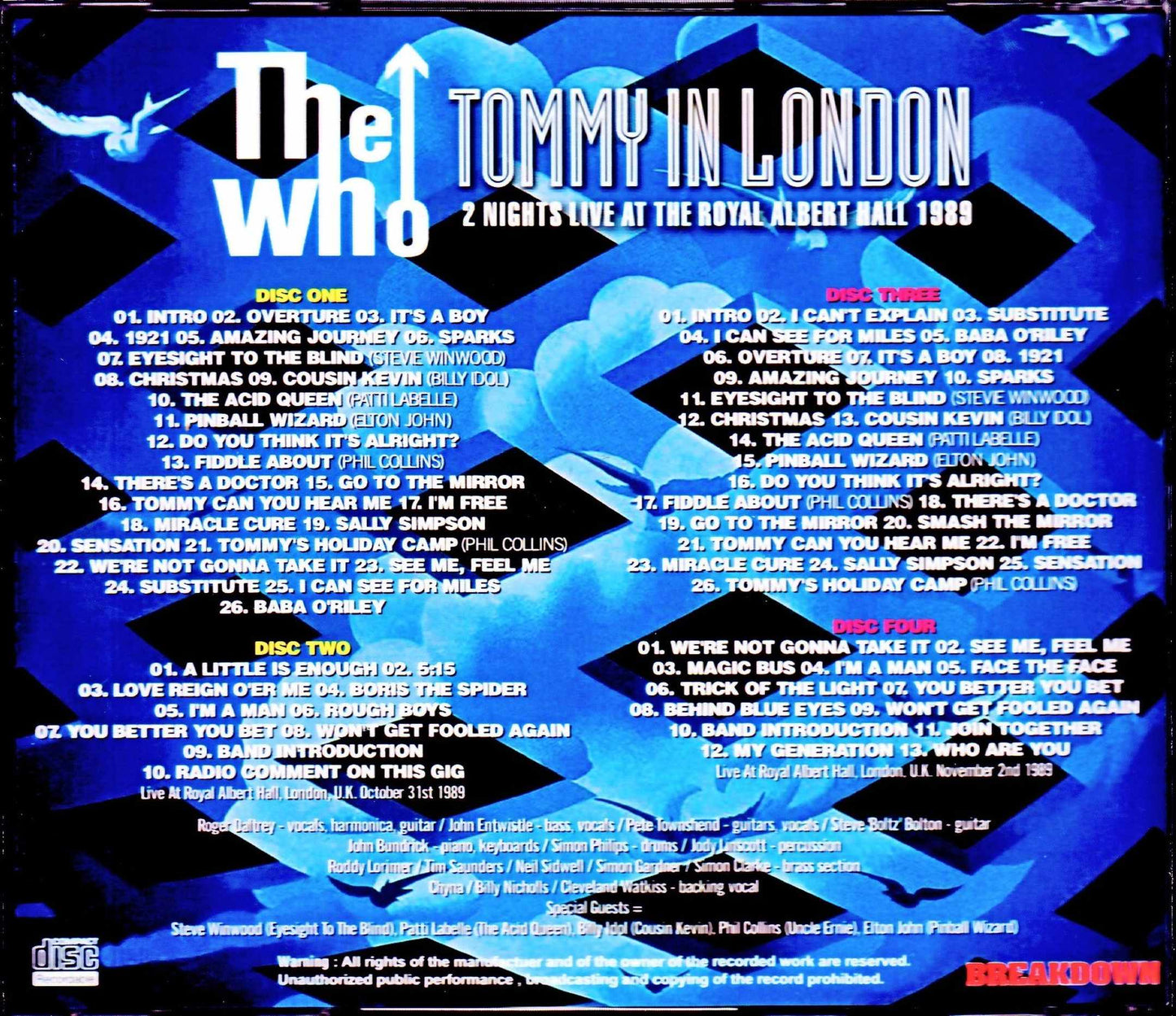 The Who/London,UK 1989 2Days Complete