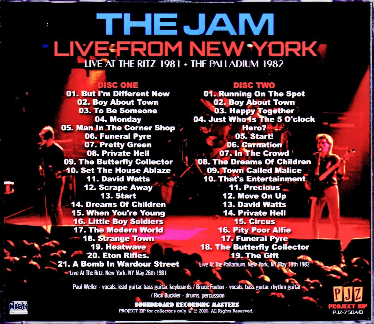 The Jam/NY,USA 1981 & more