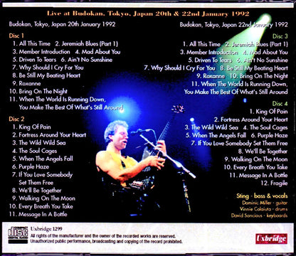 Sting/Tokyo,Japan 1992 2Days