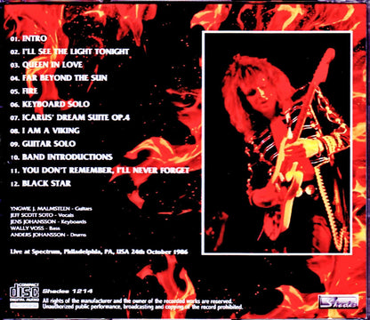 Yngwie J. Malmsteen/PA, USA 1986