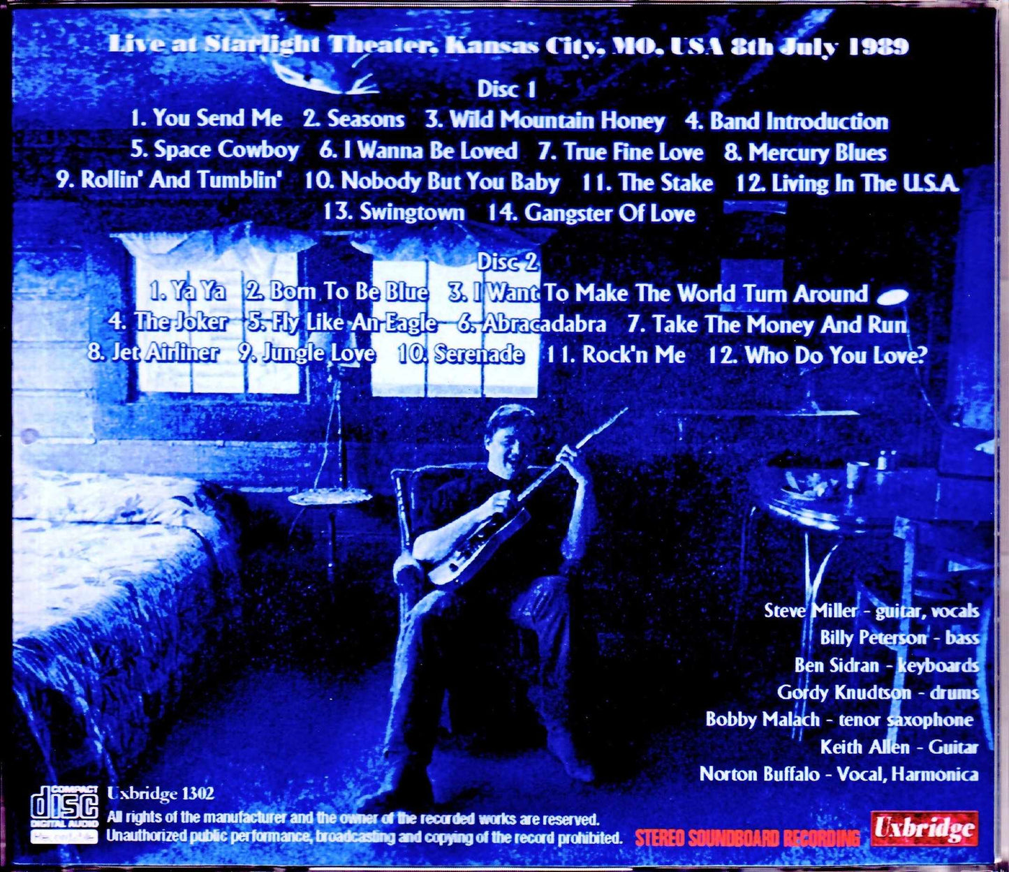 Steve Miller Band/MO, USA 1989