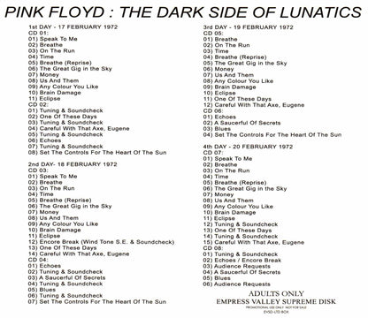 Pink Floyd/London,UK 1972 4Days Complete
