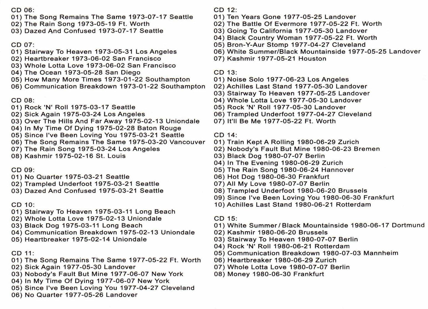 Led Zeppelin/Led Zeppelin History Vol.1