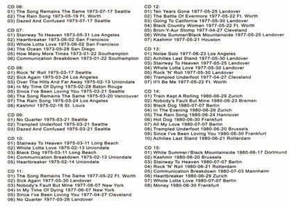 Led Zeppelin/Led Zeppelin History Vol.1