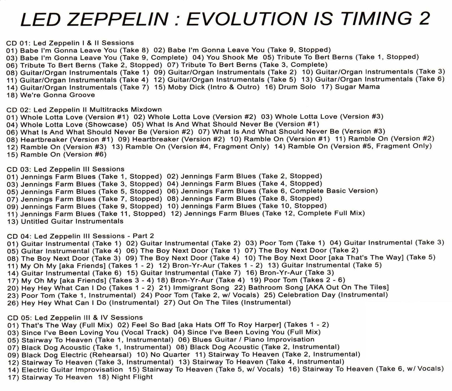Led Zeppelin/Led Zeppelin History Vol.2