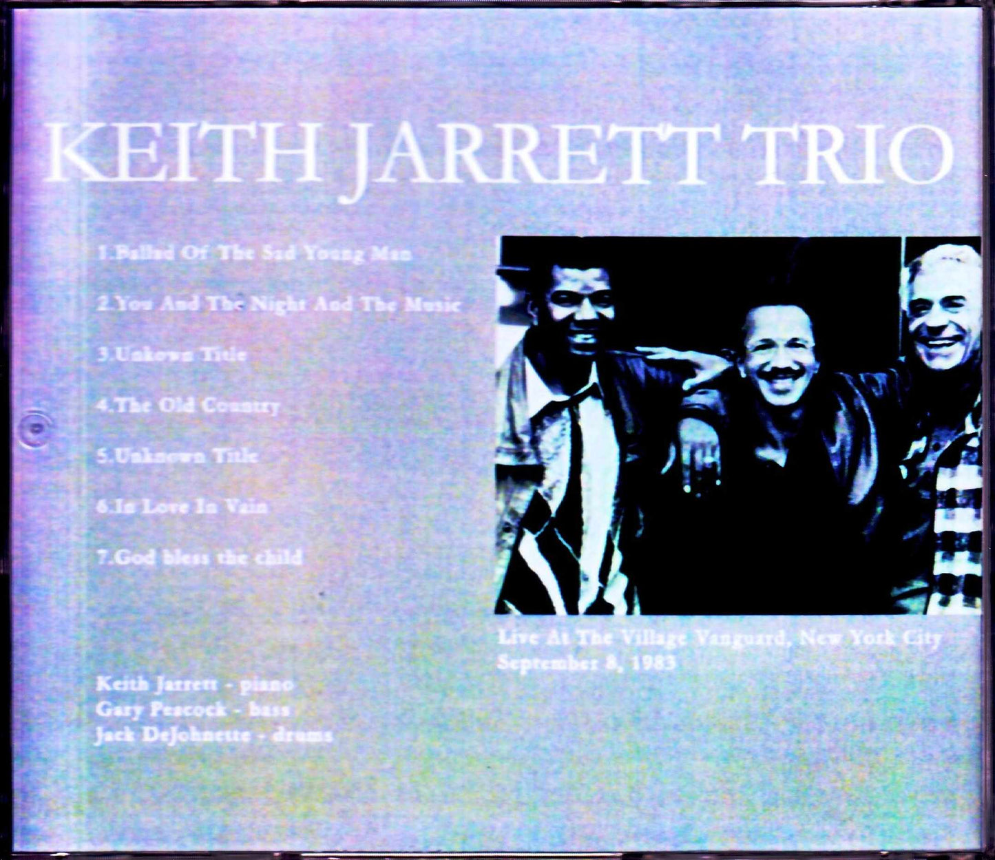 Keith Jarrett Trio/NY,USA 9.8.1983