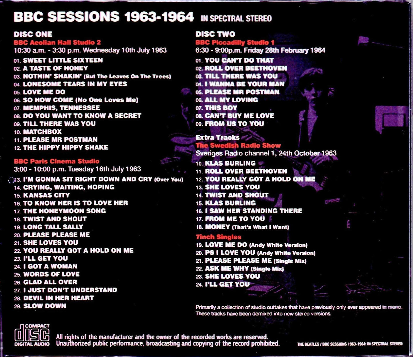 Beatles/BBC Sessions 1963-1964 in Spectral Stereo