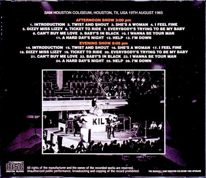 Beatles/TX,USA 1965 2Shows Upgrade