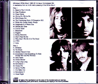Beatles/White Album 1968 US 1st Issue,Compressed Mix