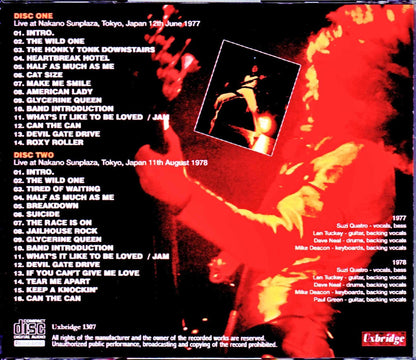 Suzi Quatro/Tokyo,Japan 1977 & more