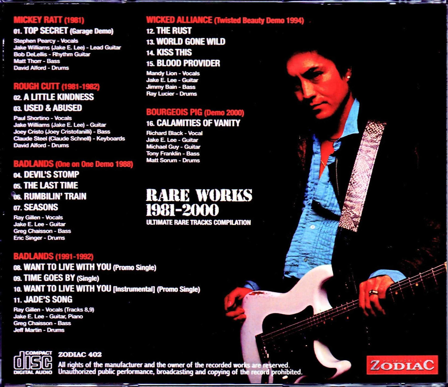 Jake E.Lee/Ultimate Rare Tracks Compilation 1981-2000