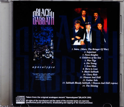 Black Sabbath/Italy 1987 Original Analogue Record Apocalypse