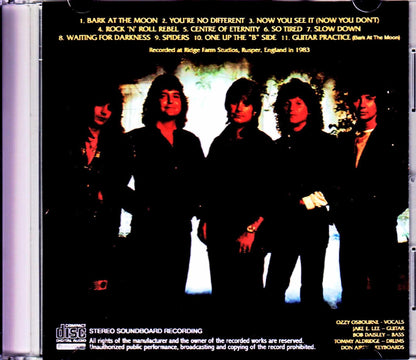 Ozzy Osbourne/Bark at the Moon England,UK 1983 Demos