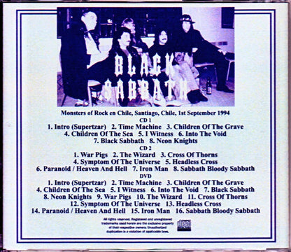 Black Sabbath/Chile 1994 S & V Digital Remaster