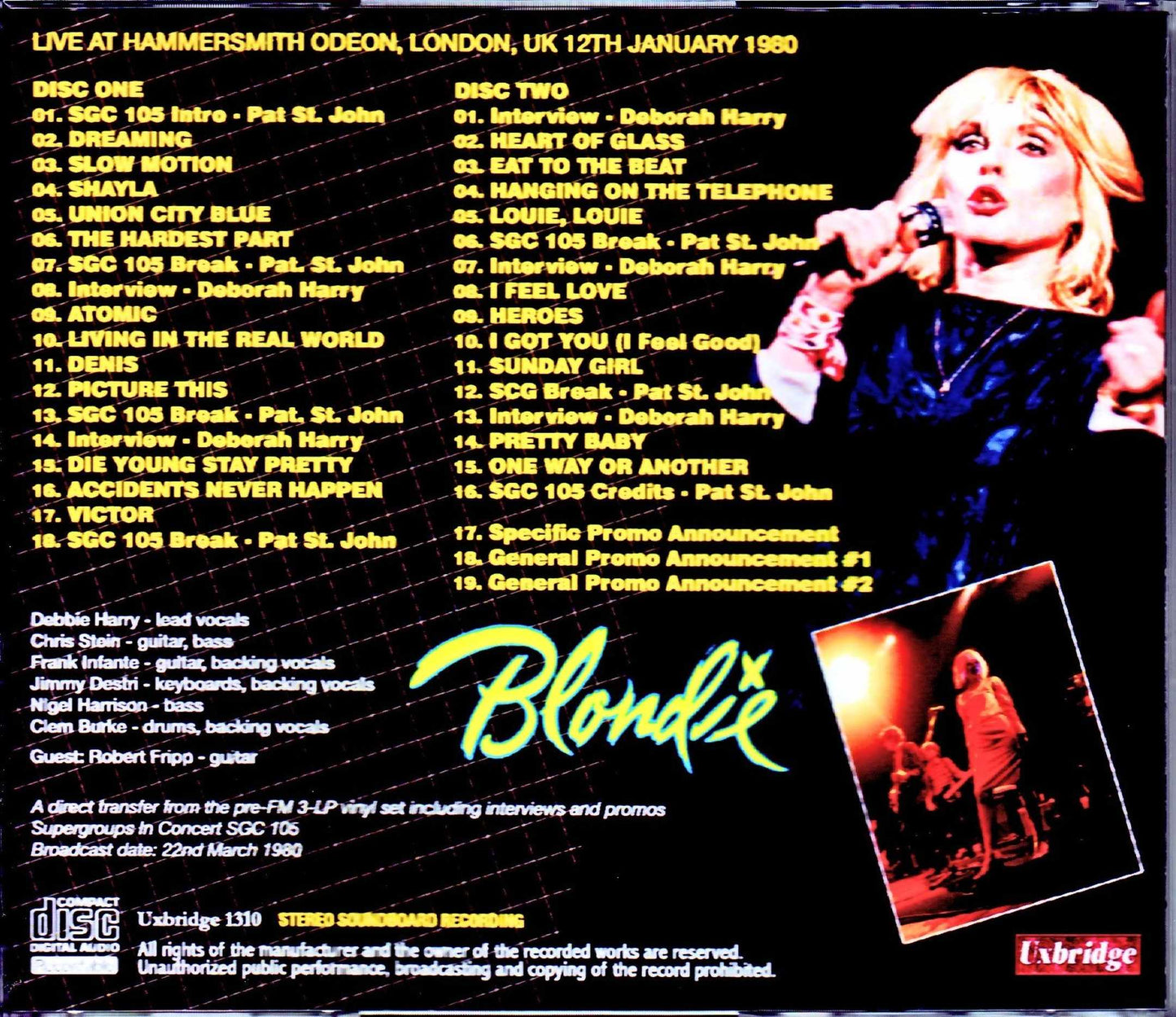 Blondie/London,UK 1980