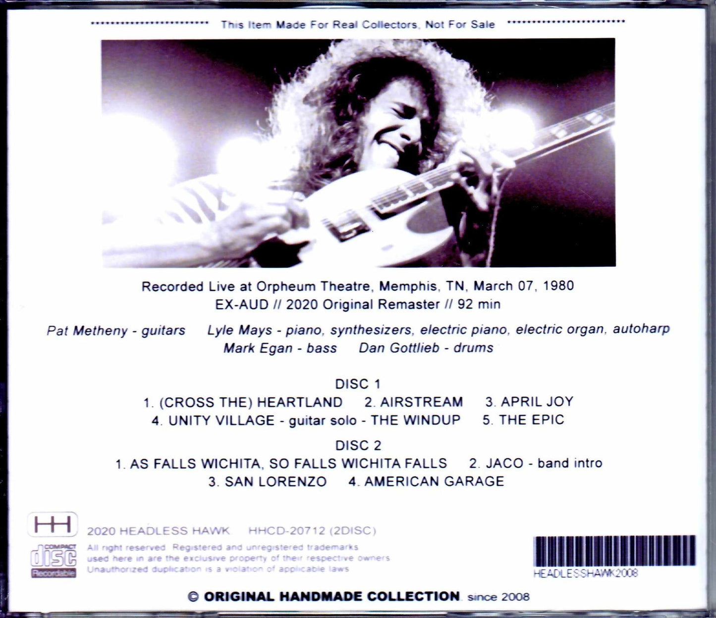 Pat Metheny Group,Lyle Mays/TN,USA 1980
