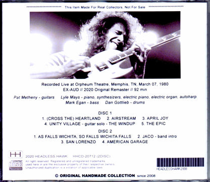 Pat Metheny Group,Lyle Mays/TN,USA 1980