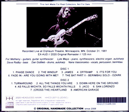 Pat Metheny Group,Lyle Mays/MN,USA 1981