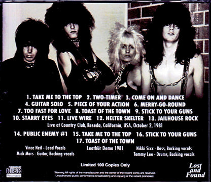 Motley Crue/CA, USA 1981