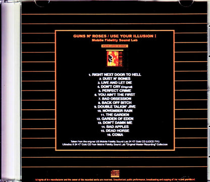 Guns N' Roses/Use Your Illusion I Original US Mobile Fidelity Sound Lab
