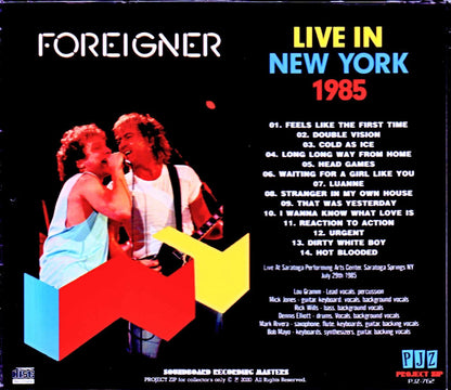 Foreigner/NY, USA 1985