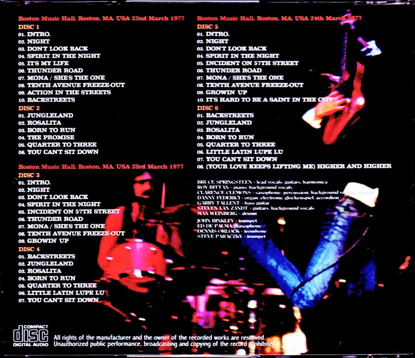 Bruce Springsteen/MA,USA 1977 3Days