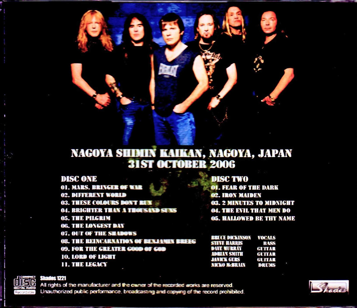 Iron Maiden/Aichi,Japan 2006
