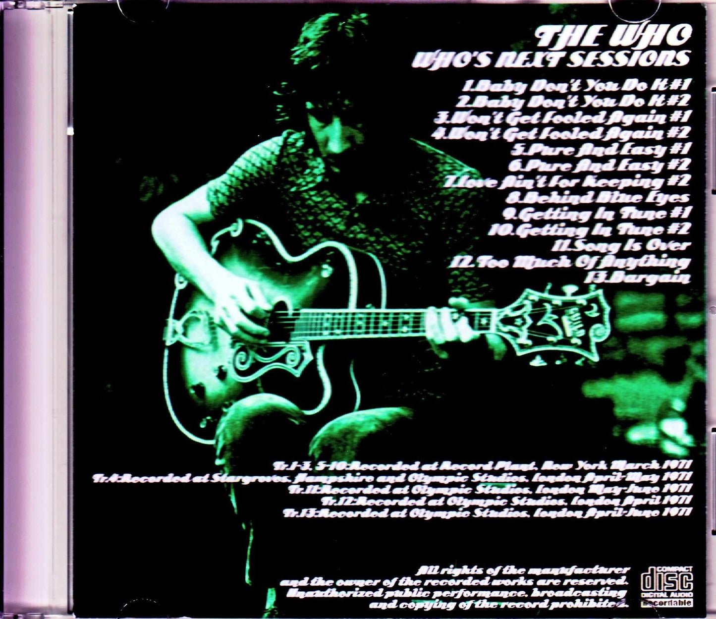 The Who/Who's Next Sessions