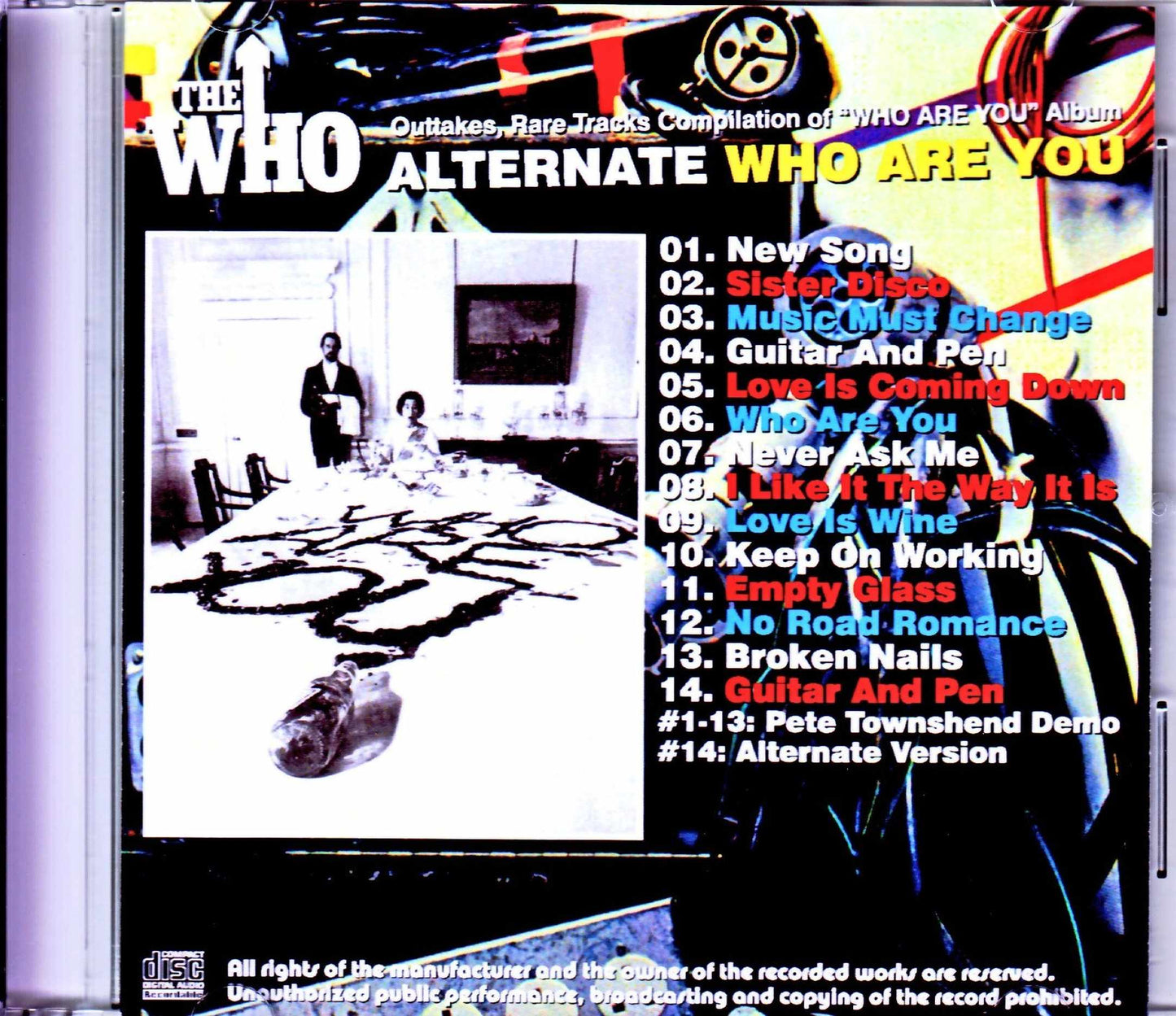 The Who/Outtakes, Rare Tracks Compilation of Who Are You Album